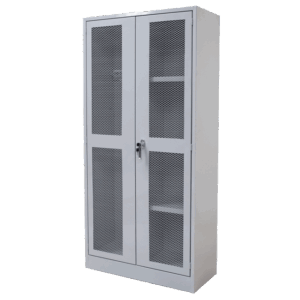 GABINETE PARA ASEO CON PUERTAS DE REJILLA