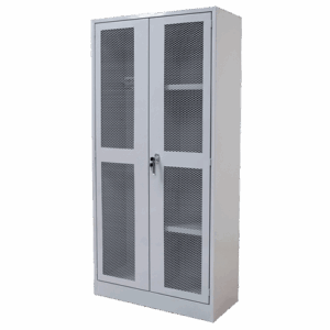 GABINETE PARA ASEO CON PUERTAS DE REJILLA