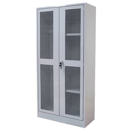 GABINETE PARA ASEO CON PUERTAS DE REJILLA